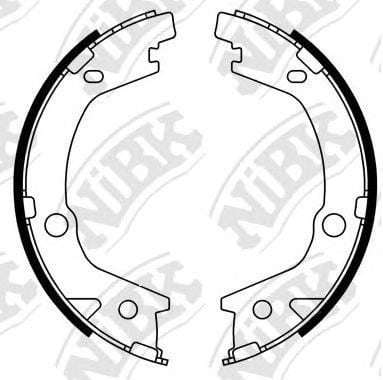NIBK FN11004 Колодки тормозные барабанные