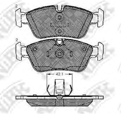NIBK PN0010 Колодки тормозные дисковые
