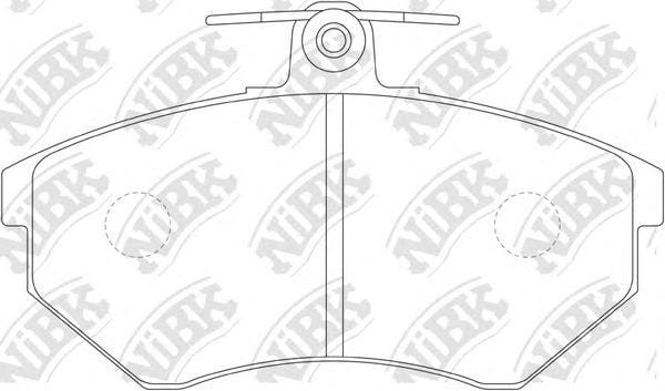 NIBK PN0018 Колодки тормозные дисковые перед