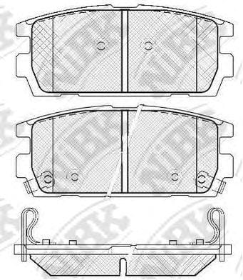 NIBK PN0098 Колодки тормозные дисковые зад