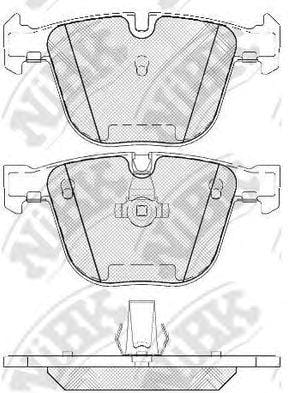 NIBK PN0326 Колодки тормозные дисковые задние
