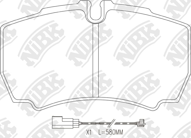 NIBK PN0338W Колодки тормозные дисковые