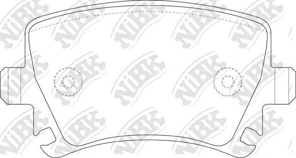 NIBK PN0349 Колодки тормозные дисковые зад