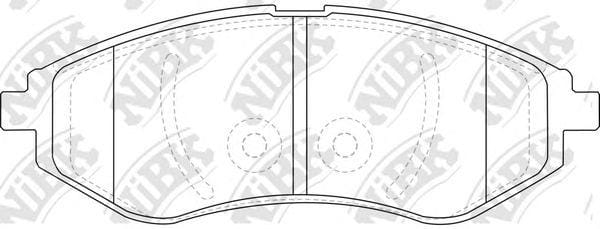 NIBK PN0370 Колодки торм.пер.