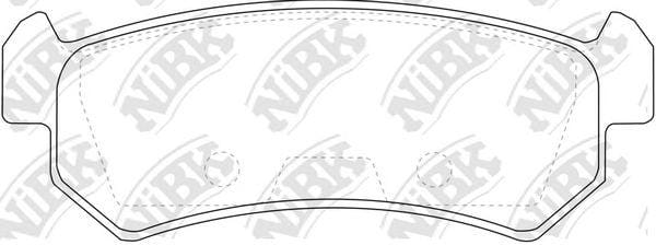 NIBK PN0376 Колодки тормозные дисковые