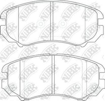 NIBK PN0377 Колодки торм.пер.