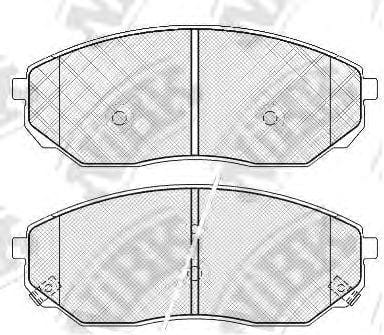 NIBK PN0441 Колодки тормозные дисковые