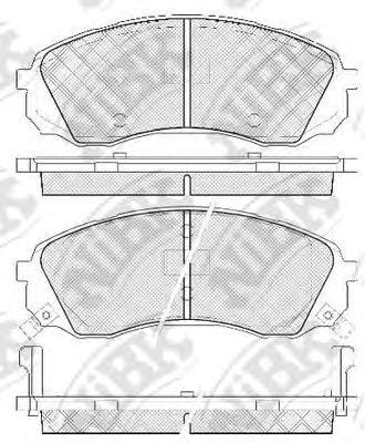 NIBK PN0458 Колодки тормозные дисковые