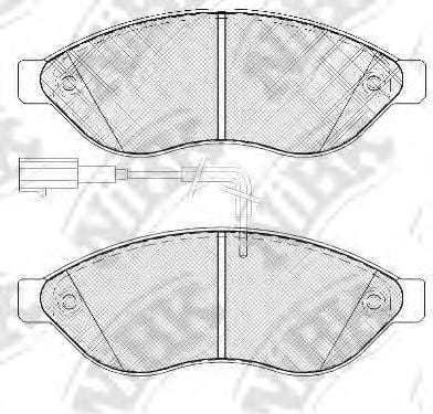NIBK PN0474W Колодки тормозные дисковые перед