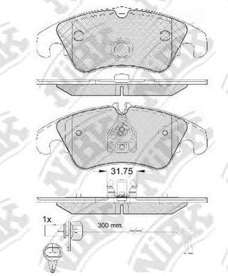 NIBK PN0477W Колодки тормозные дисковые перед