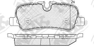 NIBK PN0485 Колодки тормозные дисковые зад