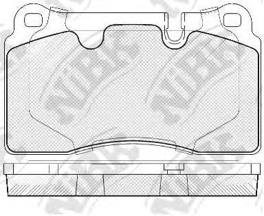 NIBK PN0486 Колодки передние (VW TOUAREG (7L , 7P5)) PN0486