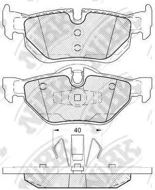 NIBK PN0511 Колодки тормозные дисковые
