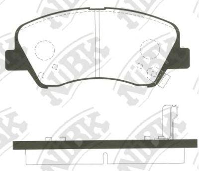 NIBK PN0537 Колодки пер. HYUNDAI ELANTRA,I30,CEED 11=>