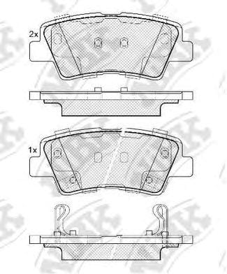 NIBK PN0538 Колодки задние (HYUNDAI SOLARIS, I30 II, I40, TUCSON (JM), KIA SOUL, RIO III) PN0538