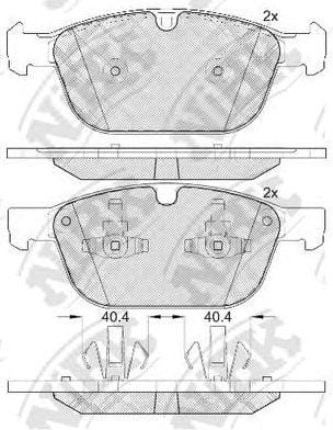 NIBK PN0571 Колодки тормозные