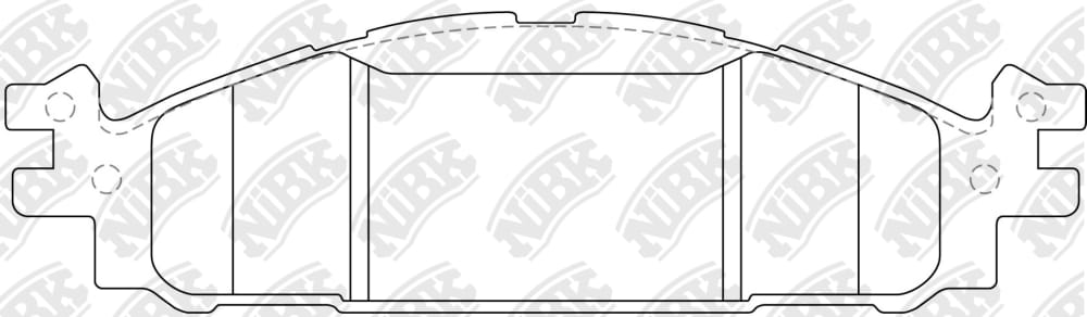 NIBK PN0622 Колодки торм.пер.