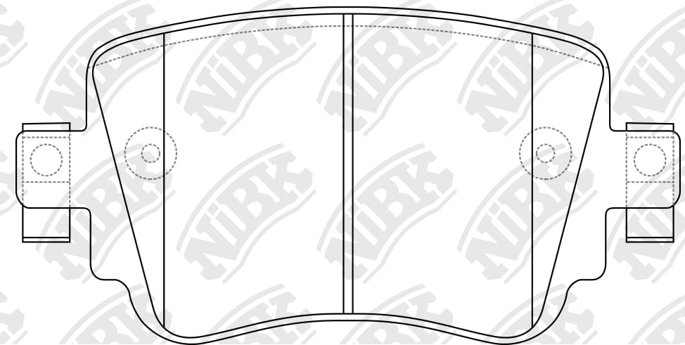 NIBK PN0624 Колодки торм.зад.