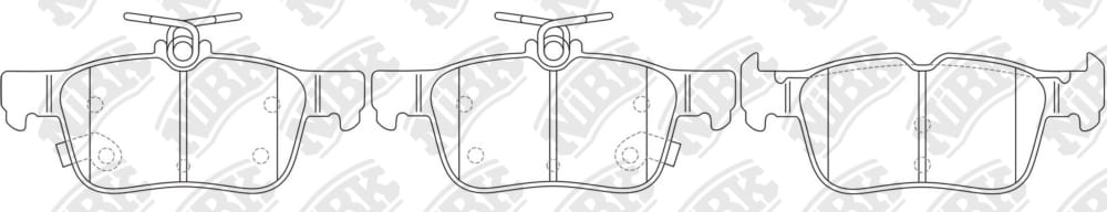 NIBK PN0666 Колодки тормозные дисковые FORD KUGA/MONDEO/GALAXY/S-MAX 14-  PN0666