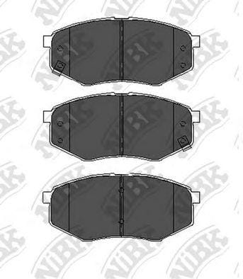NIBK PN0704 Колодки торм. пер.