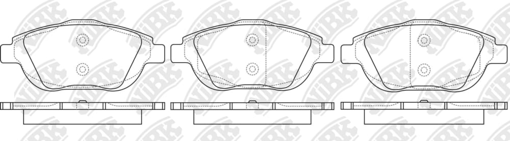 NIBK PN0706 Колодки тормозные дисковые