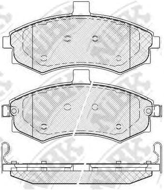 NIBK PN0788 Колодки тормозные дисковые перед