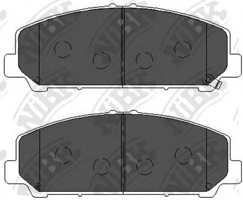 NIBK PN0841 Колодки тормозные дисковые INFINITI QX80 2013 PN0841