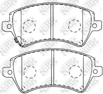 NIBK PN1224 Колодки тормозные дисковые перед