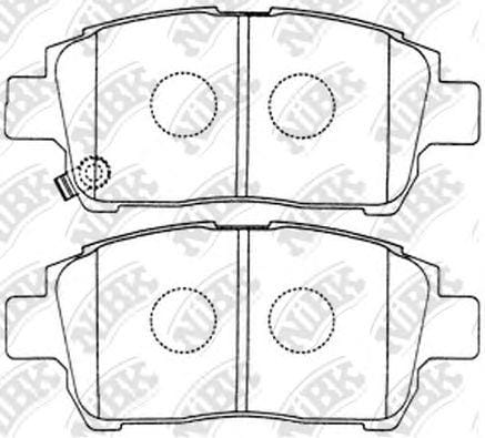 NIBK PN1472 Колодки пер. TOYOTA YARIS, CELICA 99-05