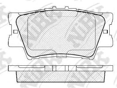 NIBK PN1522 Колодки тормозные TOYOTA RAV 4 06>/CAMRY 2.4/3.5 06> задние