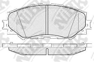 NIBK PN1524 Колодки торм.пер.
