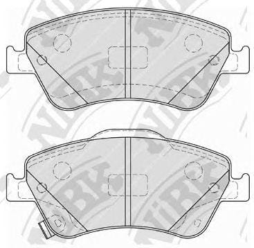 NIBK PN1835 Колодки задние (TOYOTA AURIS 1.33-2.2 07- (Великобритания)) PN1835