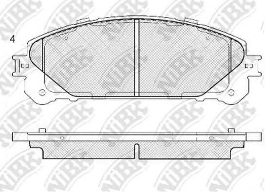 NIBK PN1845 Колодки тормозные дисковые перед