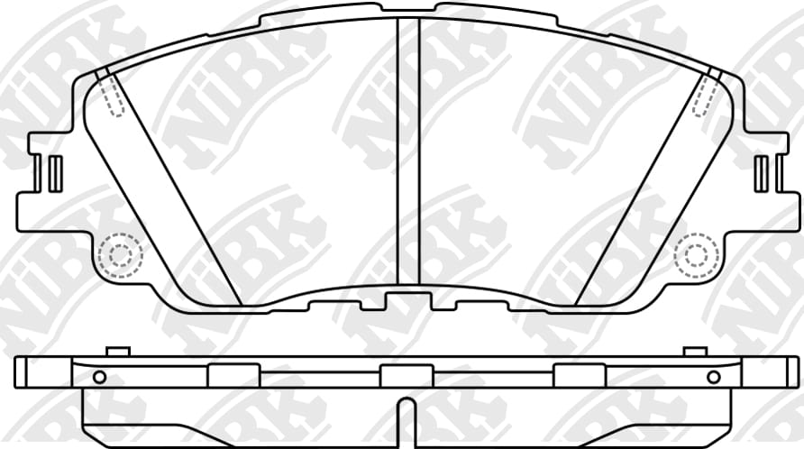 NIBK PN1857 Колодки тормозные дисковые TOYOTA CAMRY 18- PN1857