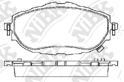 NIBK PN21001 Колодки тормозные дисковые TOYOTA COROLLA 2012 PN21001