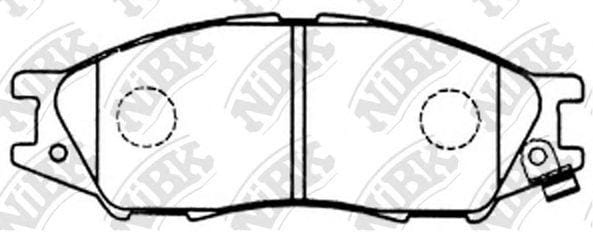 NIBK PN2435 Колодки тормозные NISSAN ALMERA CLASSIC 06- передние