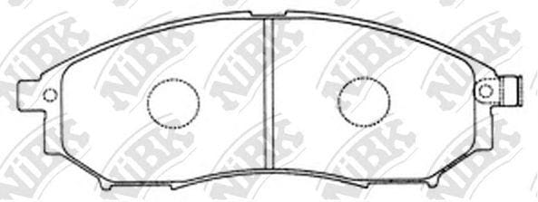 NIBK PN2444 Колодки передние (NISSAN MURANO (Z50, Z51), NAVARA (D40), QASHQAI) PN2444