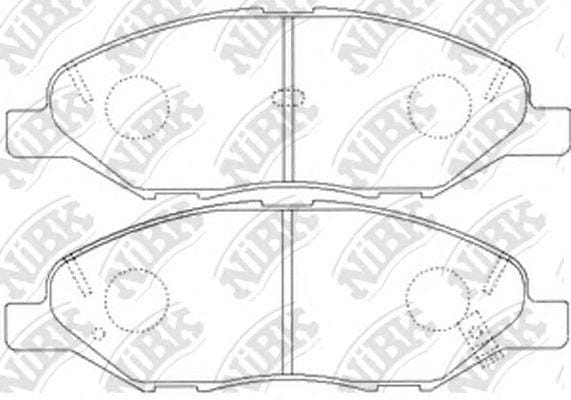 NIBK PN2452 Колодки тормозные дисковые
