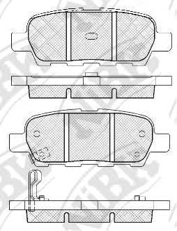 NIBK PN2466 Колодки задние INFINITI FX, NISSAN QASHQAI, MURANO Z50, Z51 PN2466