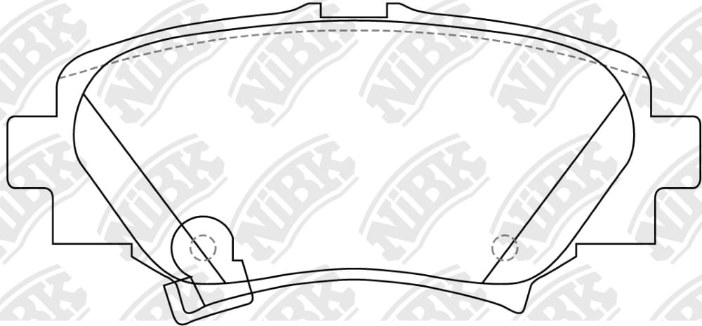 NIBK PN25004 Колодки тормозные дисковые MAZDA 3 13-  PN25004