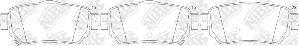 NIBK PN2806 Колодки торм.зад.