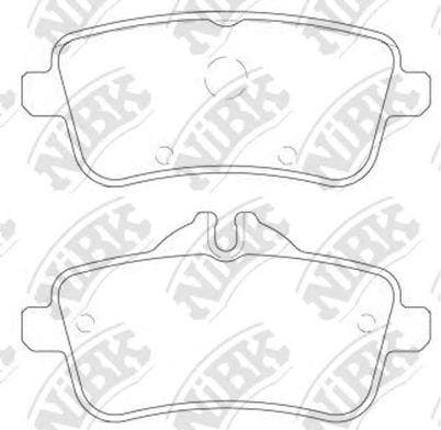 NIBK PN31011 Колодки тормозные дисковые задние