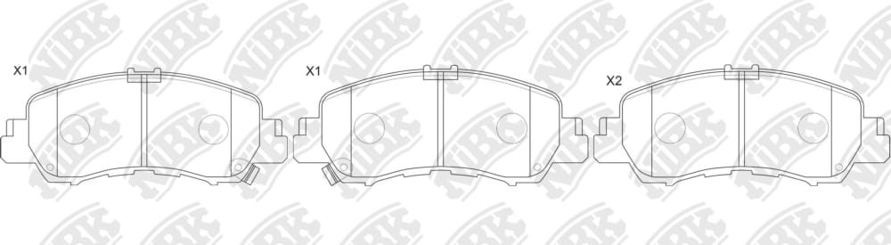 NIBK PN3816 Колодки тормозные дисковые