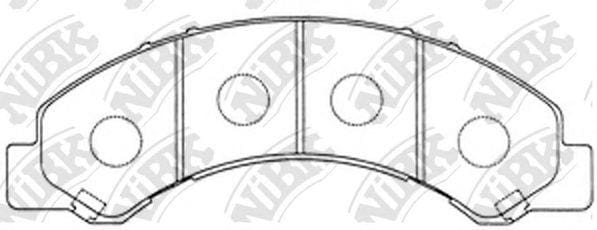 NIBK PN4464 Колодки тормозные дисковые
