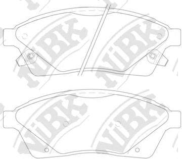 NIBK PN51006 Колодки тормозные дисковые перед