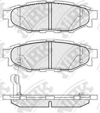 NIBK PN7501 Колодки торм.зад.