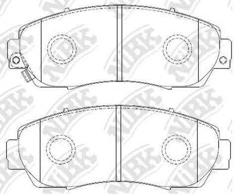 NIBK PN8802 Колодки тормозные HAVAL F7/HONDA CR-V 2.0-2.2 07- передние