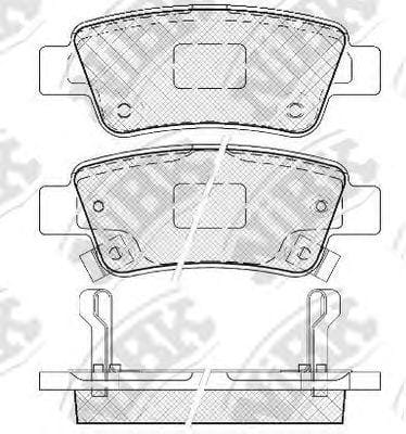 NIBK PN8809 Колодки тормозные дисковые HONDA CR-V 2007 PN8809