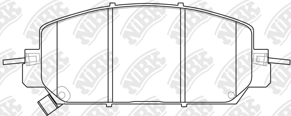 NIBK PN8818 Колодки тормозные дисковые