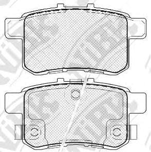 NIBK PN8864 Колодки задние (HONDA ACCORD VIII 08-) PN8864